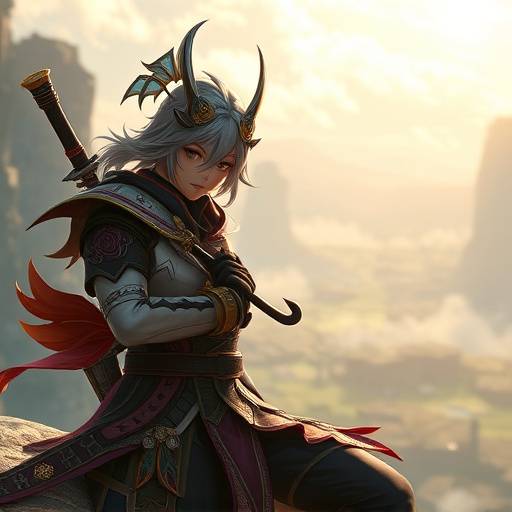 A character from Genshin Impact standing in a vast open world environment